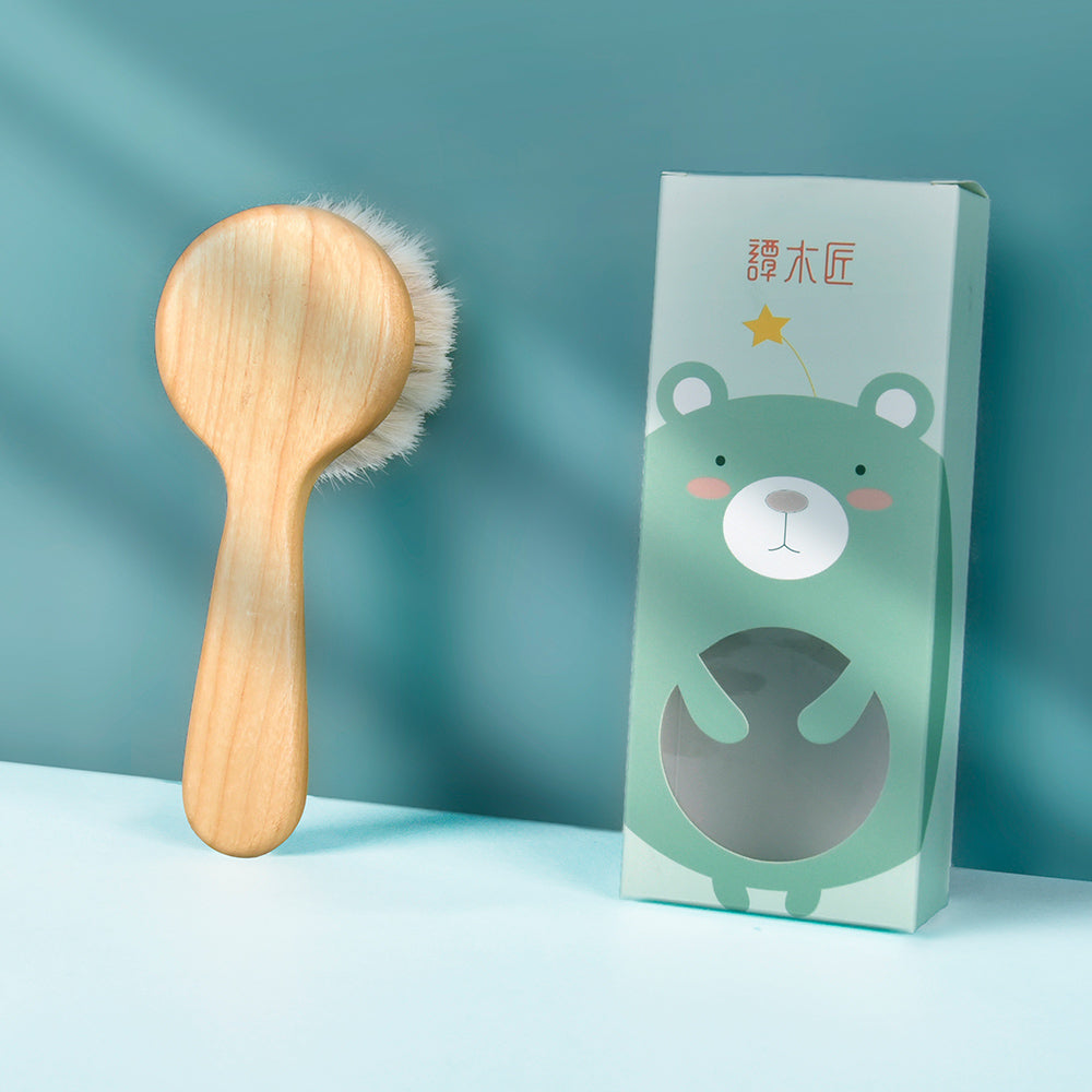 Wool Baby Hair Brush